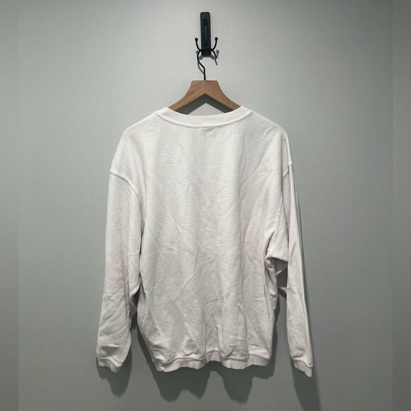 Indiana Hoosiers Chicka-d White Ribbed Crewneck Sweatshirt L - Picture 6 of 6